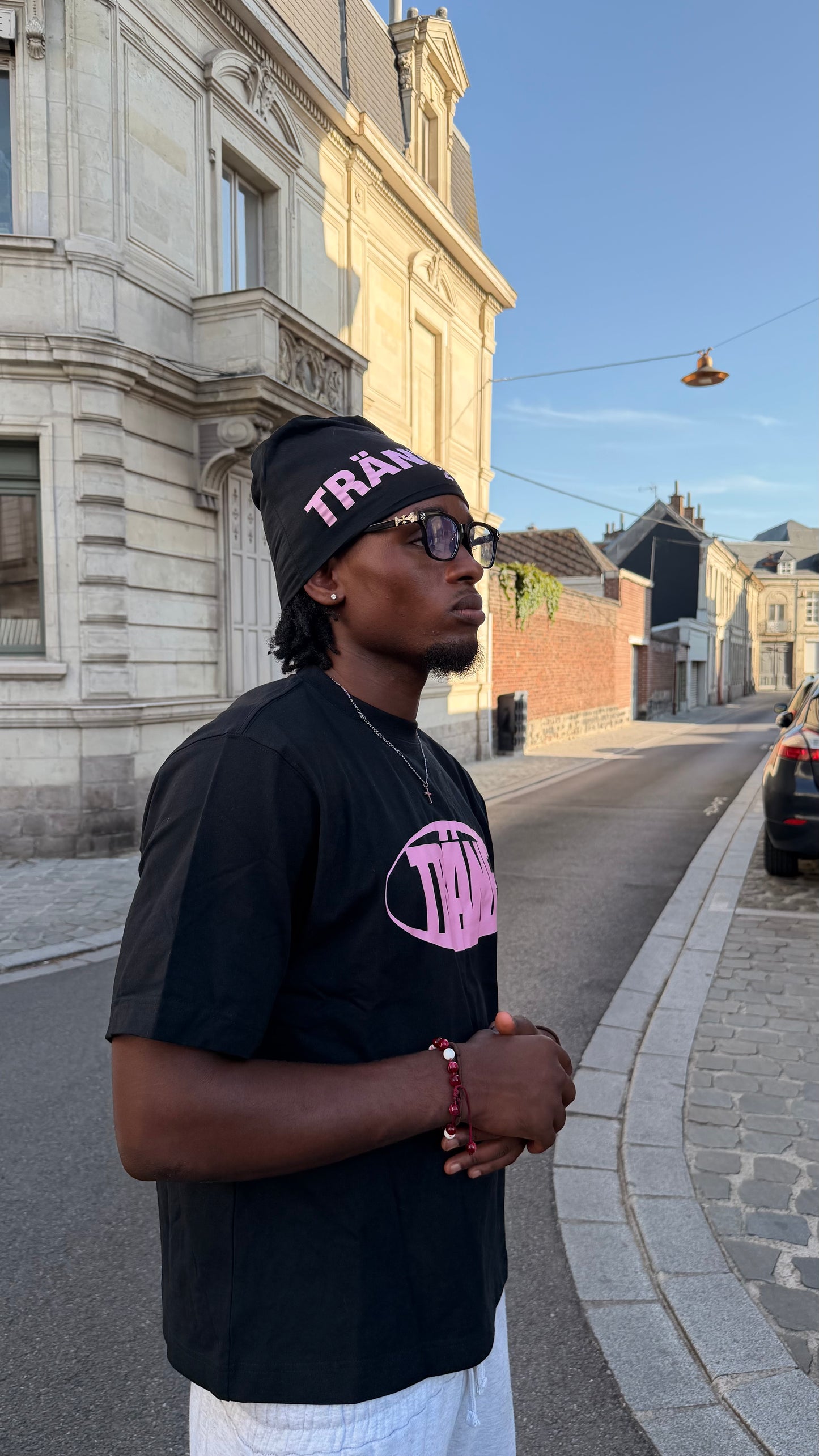 TRÄNE21 T-SHIRT - BLACK/PINK