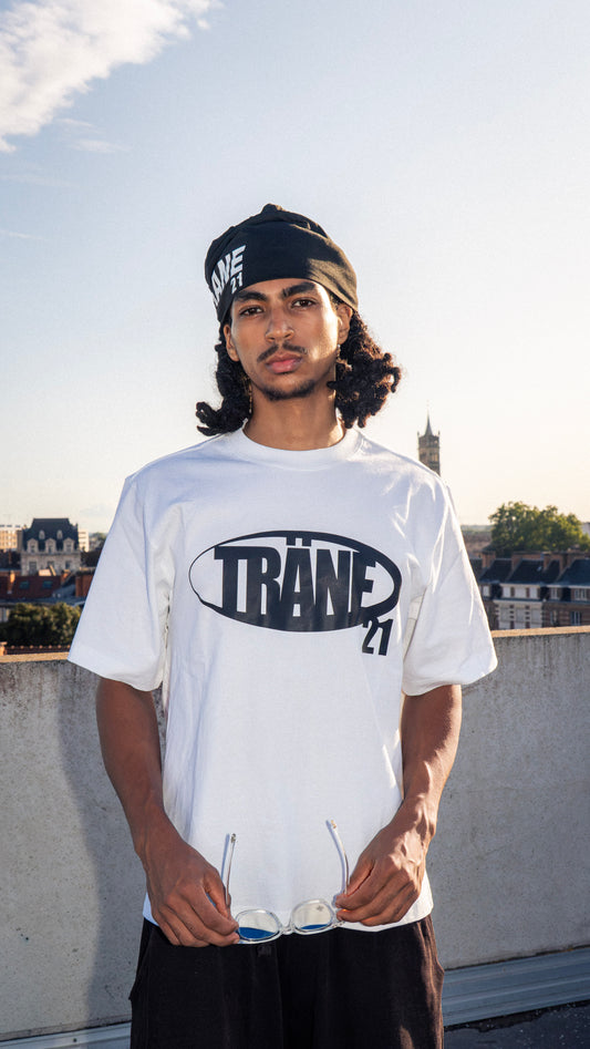 TRÄNE21 T-SHIRT - BLANC/NOIR